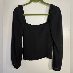 Abercrombie & Fitch mesh sleeve top